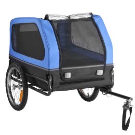 Dog Bike Trailer, Supports up to 88 lbs, Pet Cart Bicycle Carrier for Small & Large Dogs, Easy Folding Frame with Quick Release Wheel
